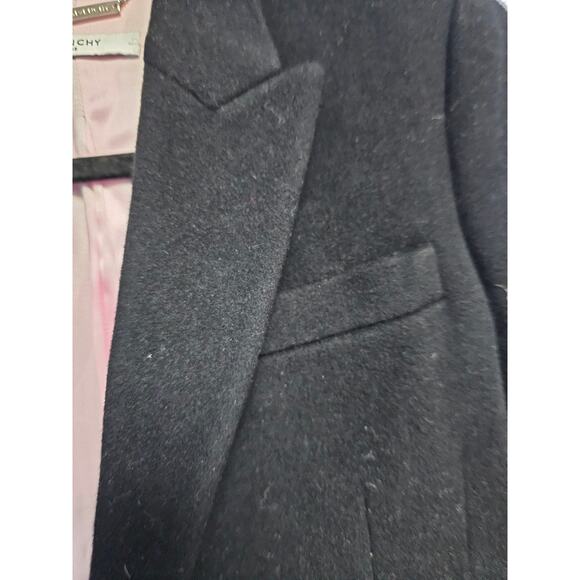 Givenchy Women's Single Breasted Coat Wool/ Cashmere Black size 38 - Picture 8 of 12